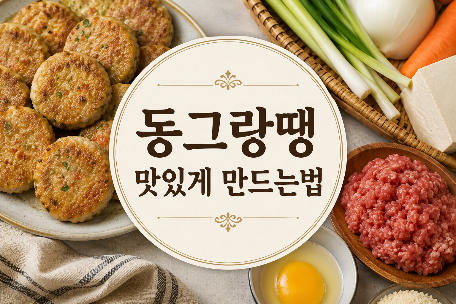 동그랑땡 맛있게 만드는법