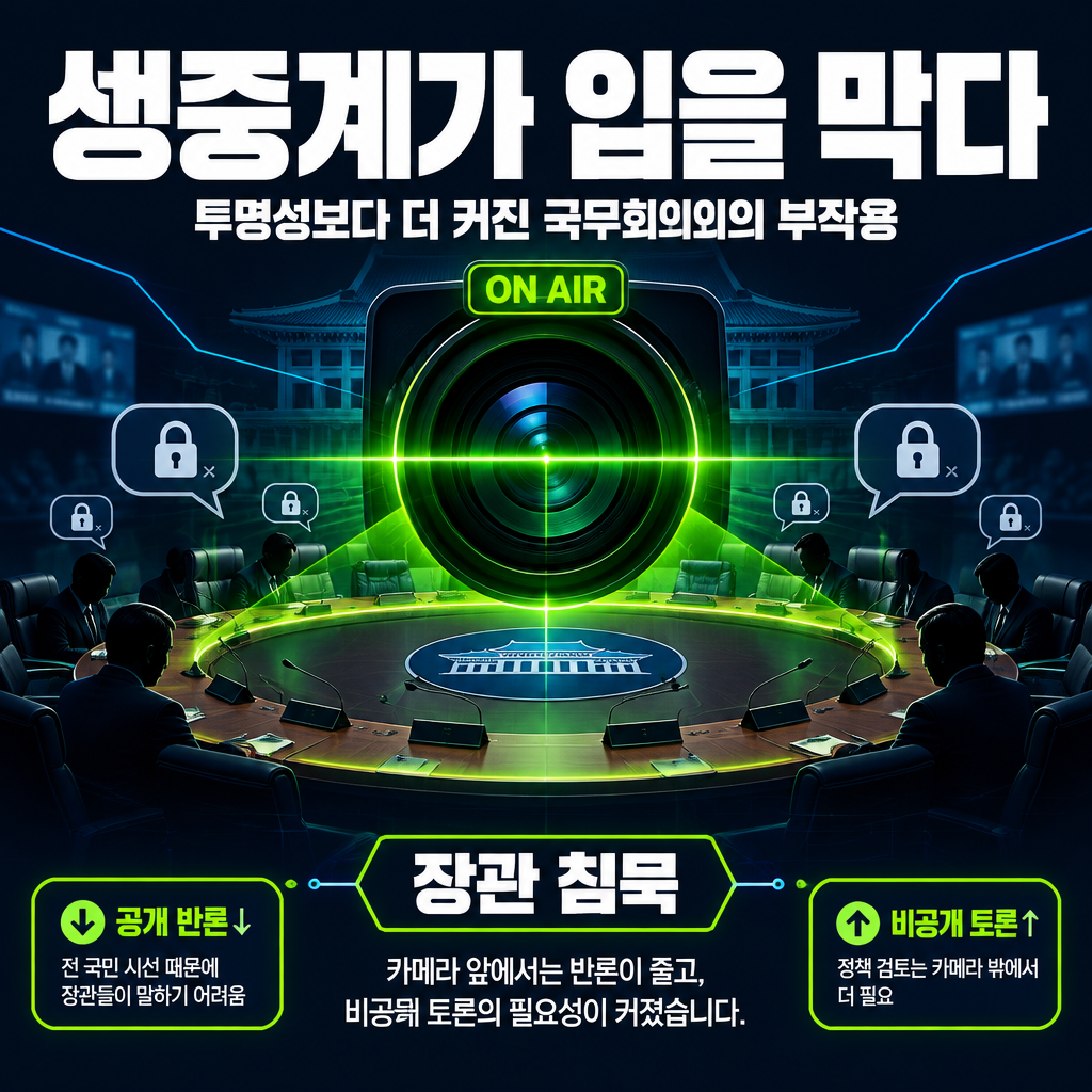 생중계가 입을 막다