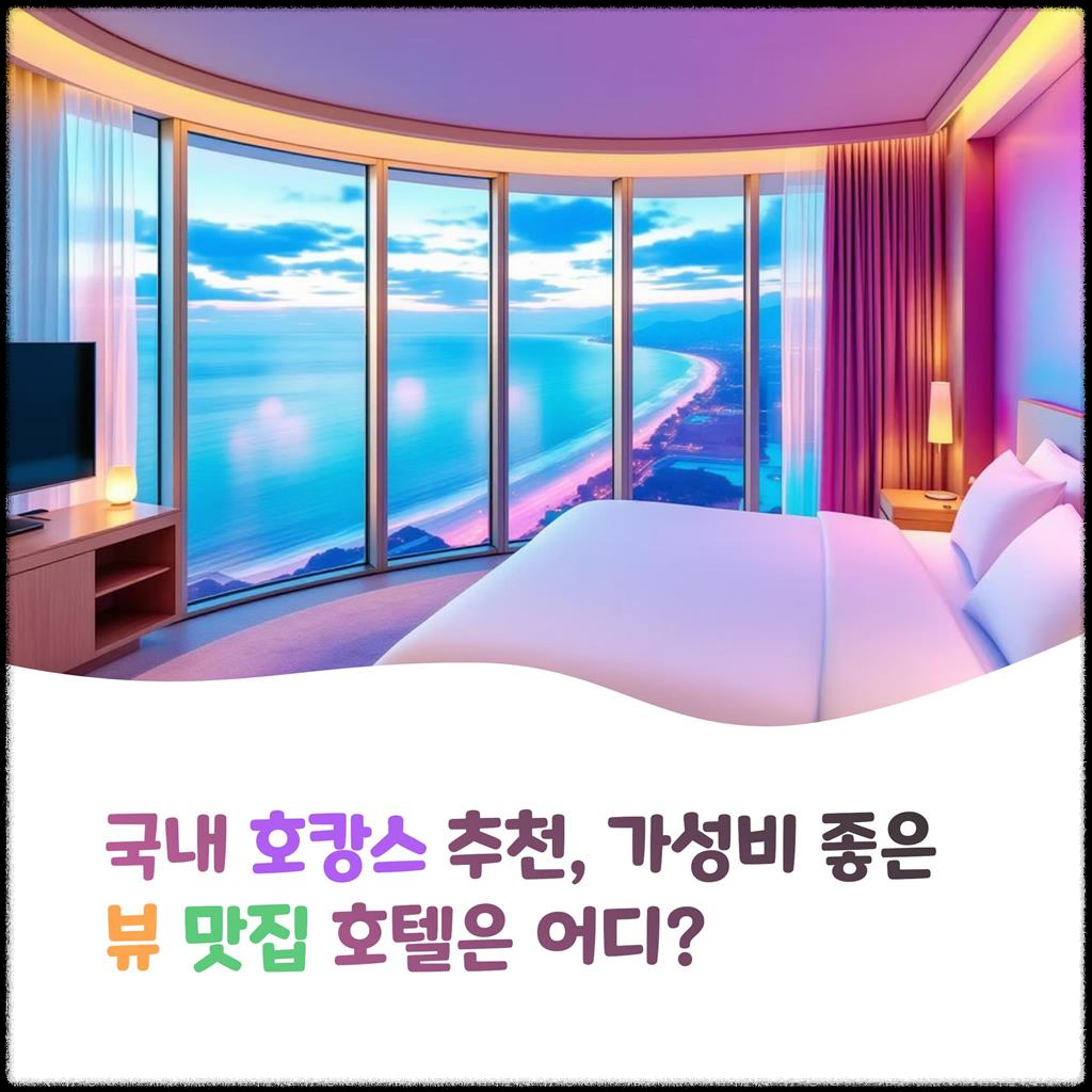 국내-호캉스-추천,-가성비-좋은-뷰-맛집-호텔은-어디?