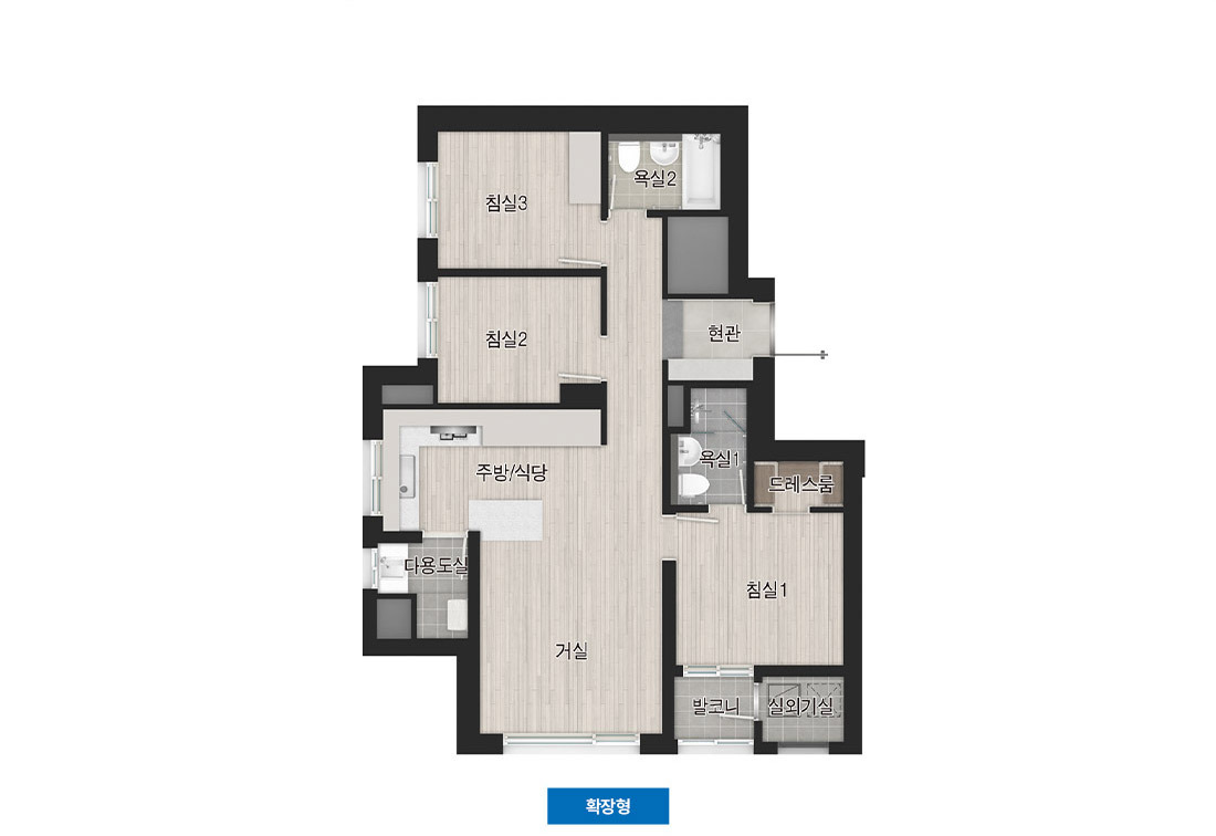 고양 더샾 포레나 - 59B 평면도