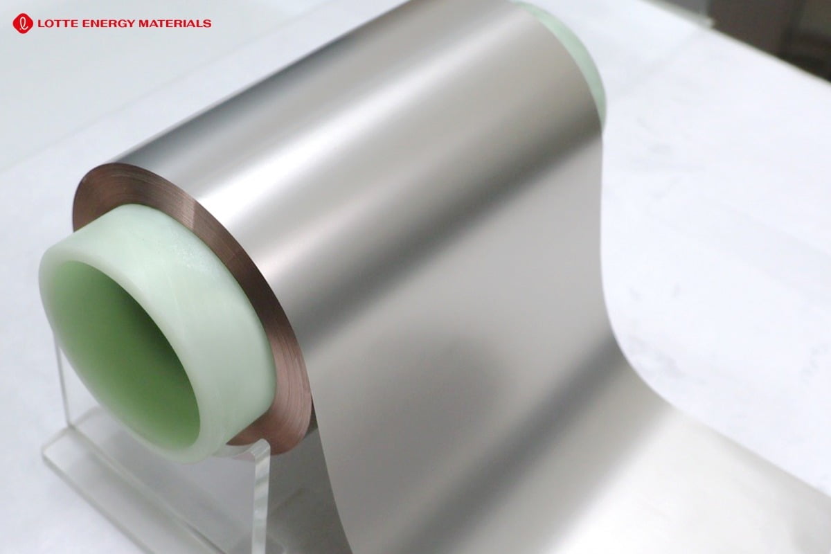 롯데에너지머티리얼즈 니켈도금박.