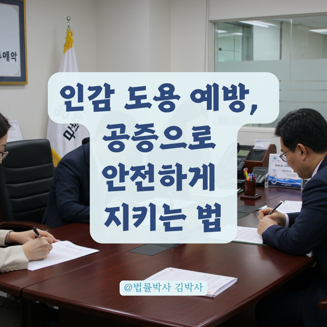 인감 도용 방지, 공증으로 사전 차단하는 실질적 방법 총정리.