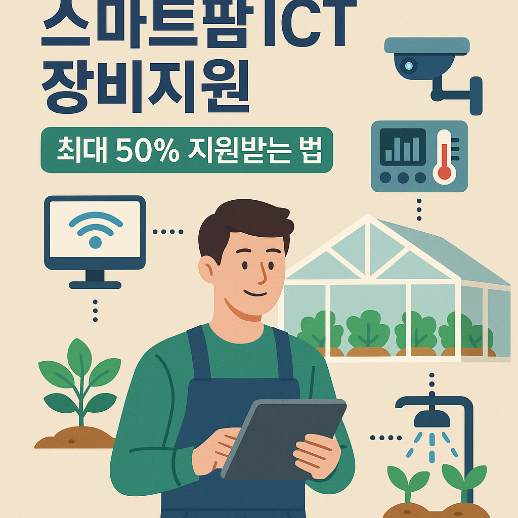 2025 스마트팜 ICT 장비지원 사업, 정부가 절반 지원!