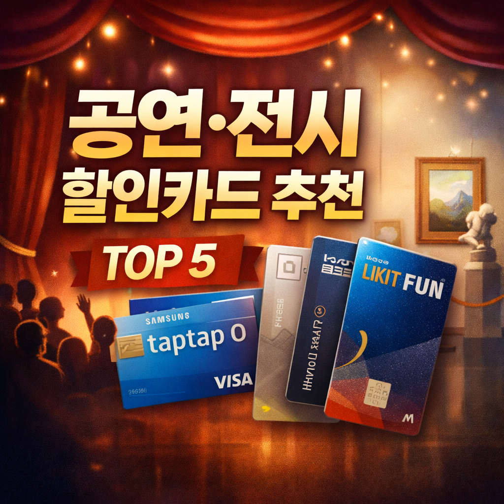 공연·전시 좋아하는 사람이라면 필수, 문화생활 할인카드 추천 TOP 리스트