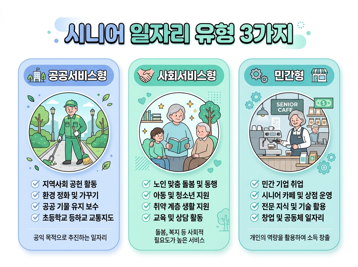 일자리 유형 3가지