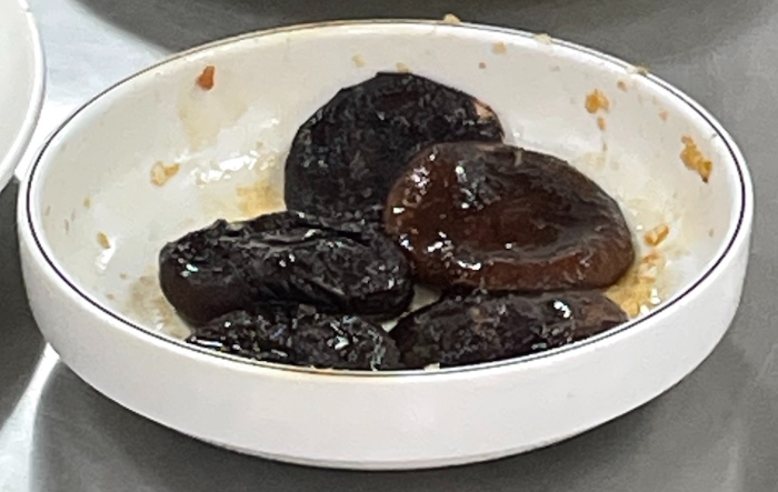 한식조리기능사 실기시험 준비 - 표고전 - 유장 처리