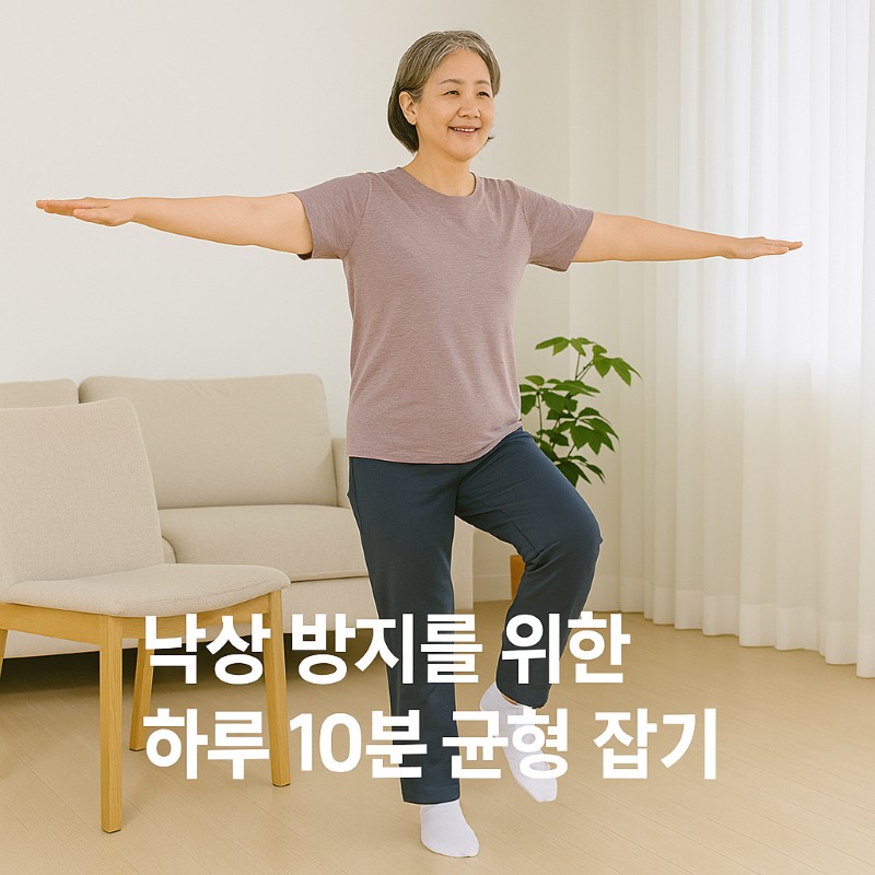 낙상 방지를 위한 하루 10분 균형 잡기 실천법
