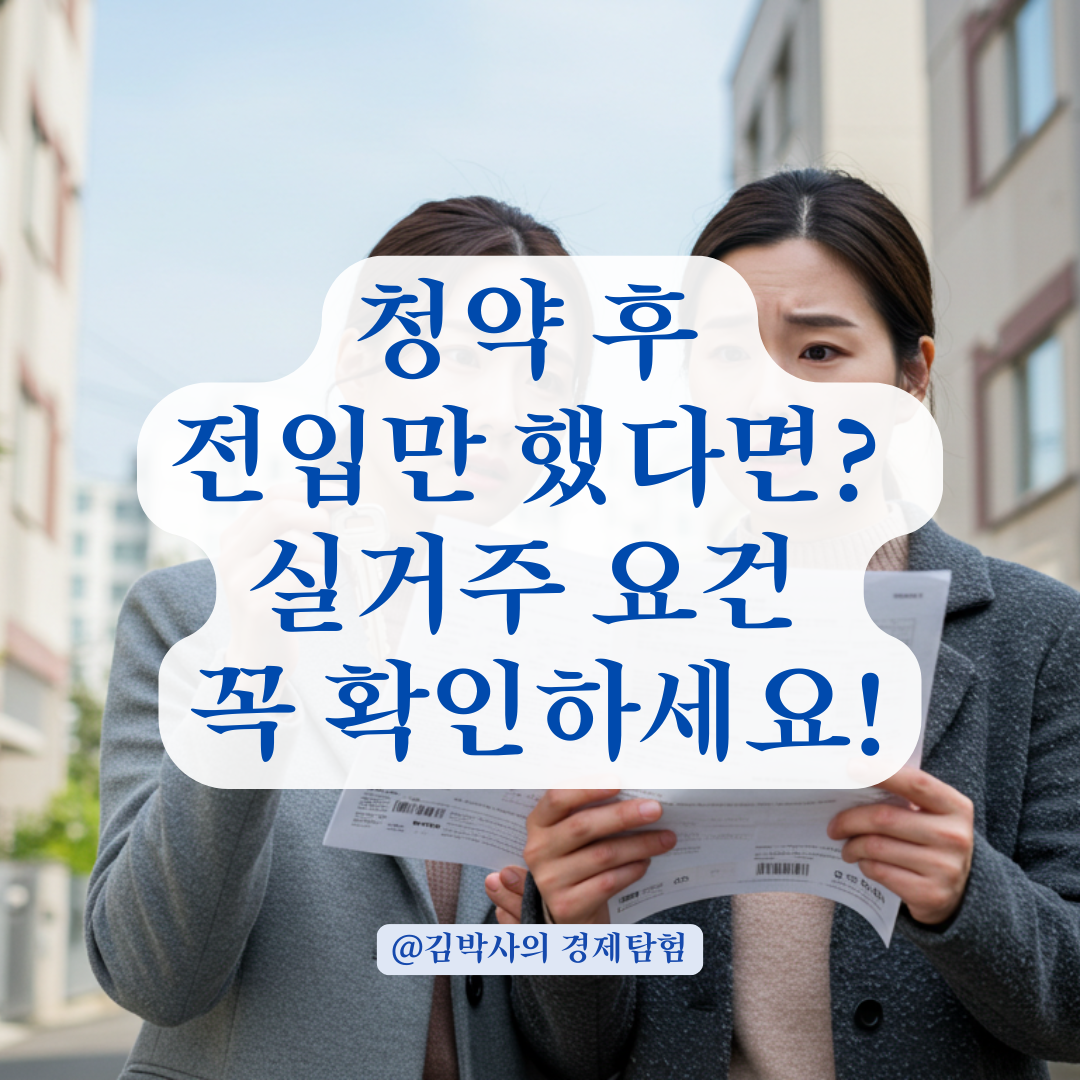 청약 당첨 후 전입만 했는데 양도세 폭탄? 헷갈리는 세대 기준 총정리.