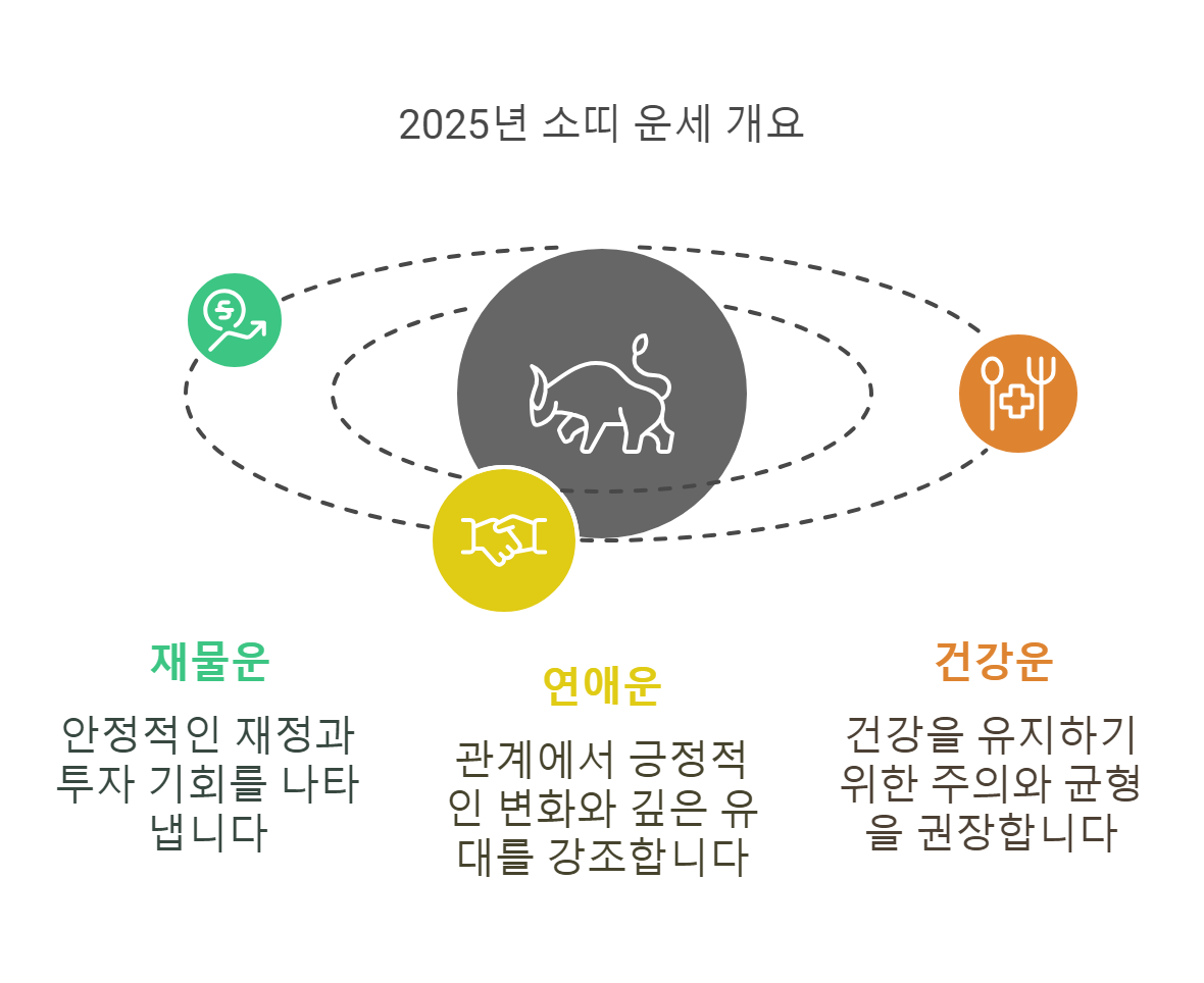 2025년 소띠 출생년도별 신년운세