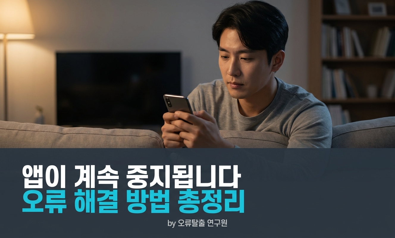 소파에서 스마트폰을 살펴보는 남성