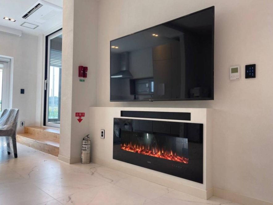 전기식 벽난로 인테리어