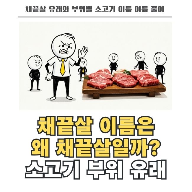 채끝살 이름 유래와 소고기 부위별 명칭 기원