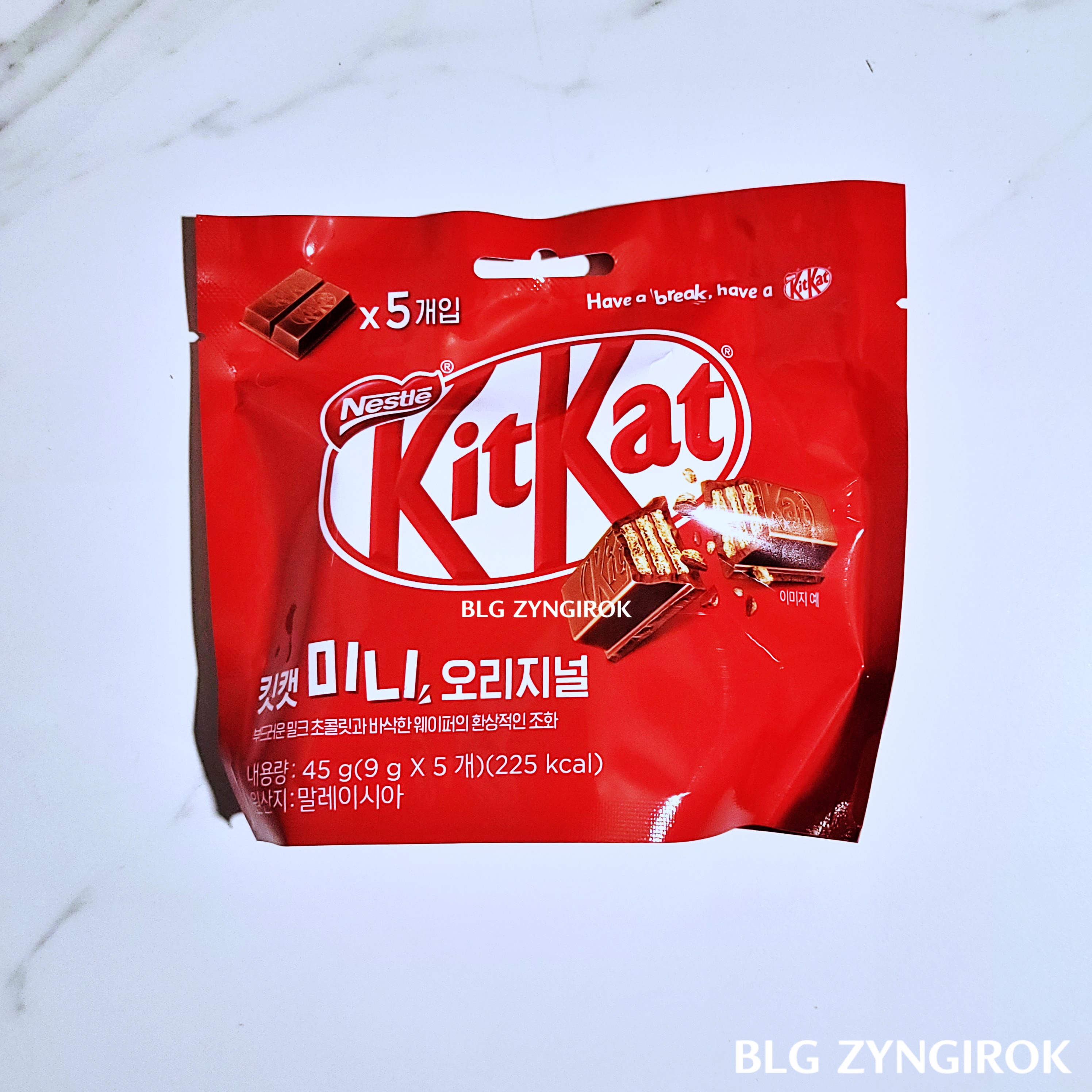 킷캣 미니 오리지널 모습이다.
