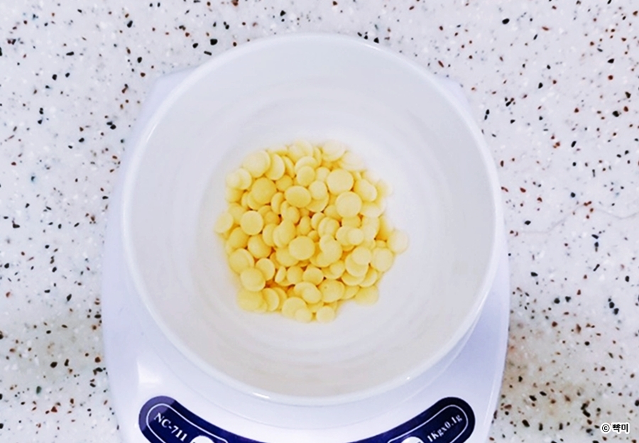 코코넛버터 계량하기