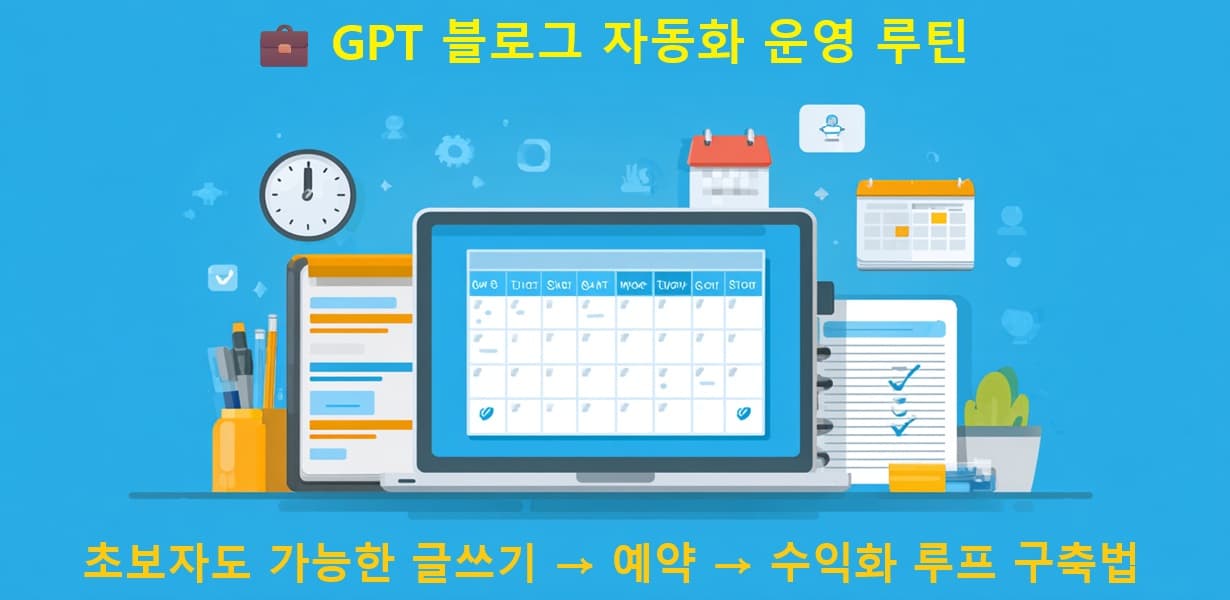 GPT와 자동화 도구를 활용한 블로그 운영 루틴 시각화