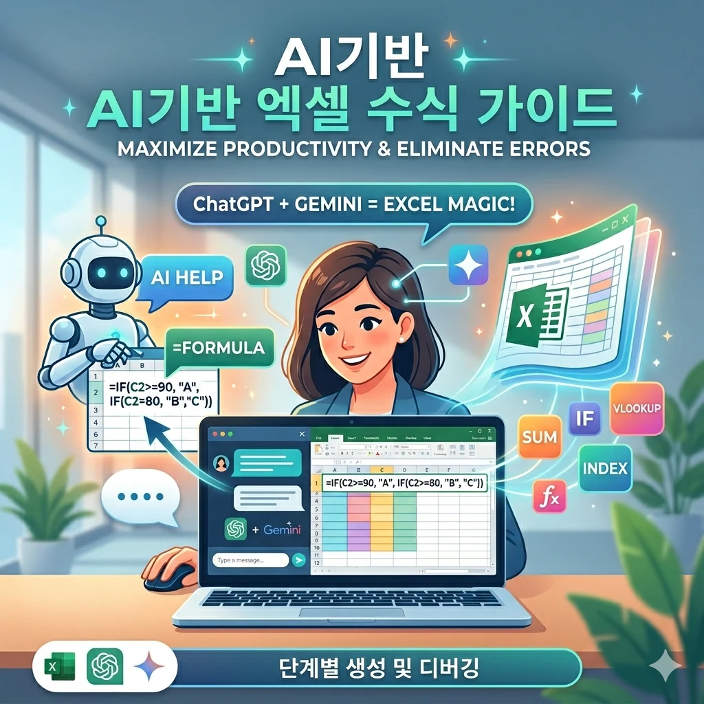 대화형 AI(ChatGPT, 제미나이)를 활용한 엑셀 수식 생성법 가이드