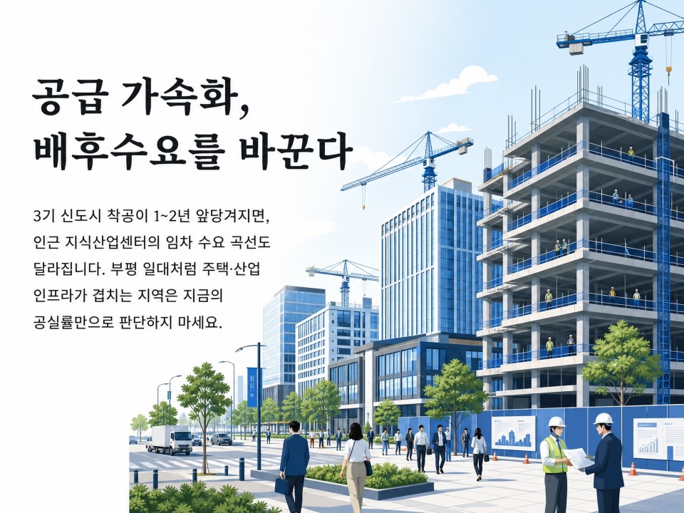 공급 가속화, 지식산업센터 배후수요에 미치는 영향