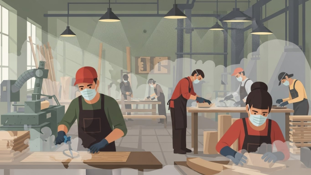 부비동암 위험 직업군 작업 현장 그림