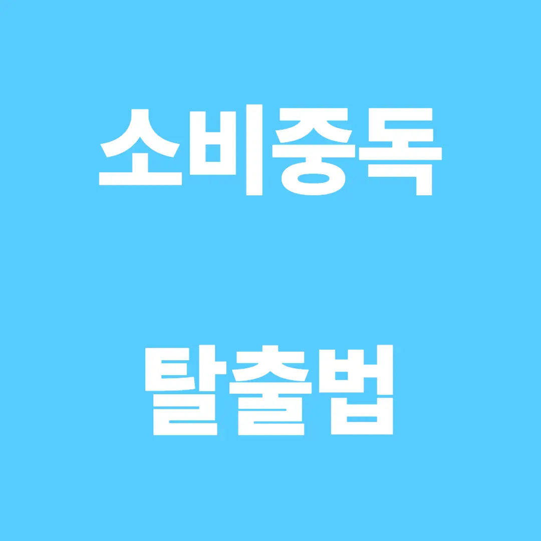 소비 중독 탈출! 돈쓰기 다이어트 루틴