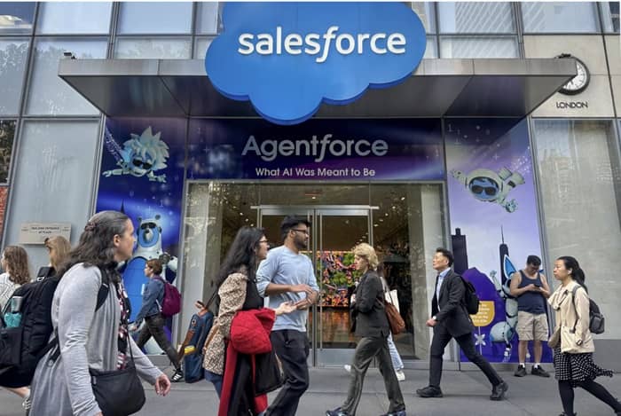 Salesforce launched its artificial-intelligence offering known as Agentforce last year. Photo: Ted Shaffrey/Associated Press