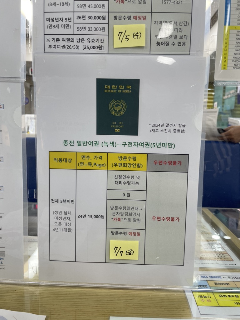 인천 미추홀구청 여권신청 구여권