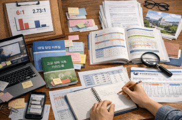 대입 준비의 집중적인 공부 환경