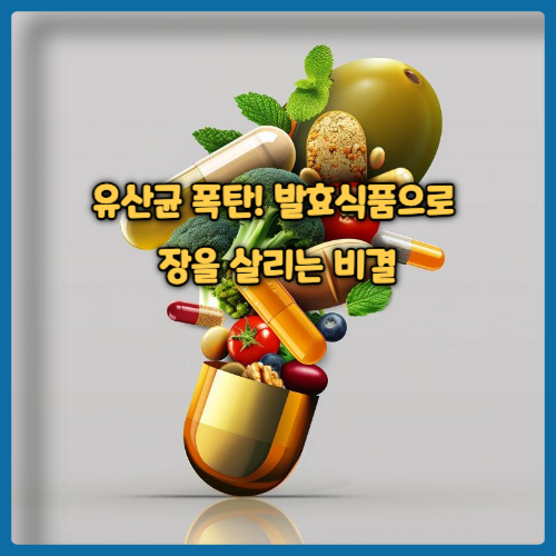 유산균 폭탄! 발효식품으로 장을 살리는 비결