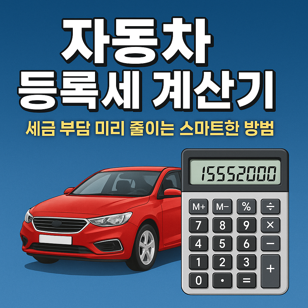 자동차 등록세 계산하는 사람