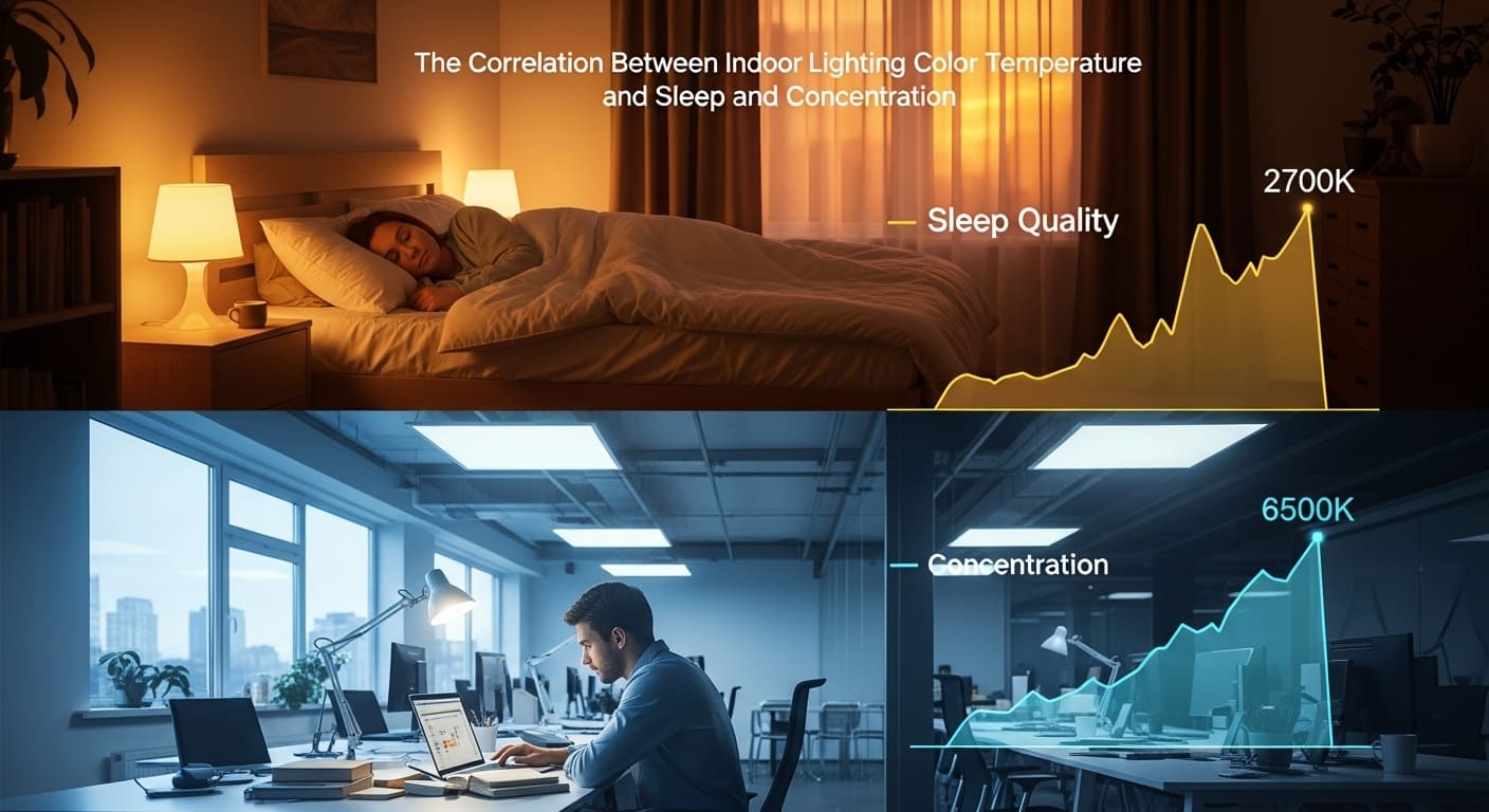 실내조명의 상관관계