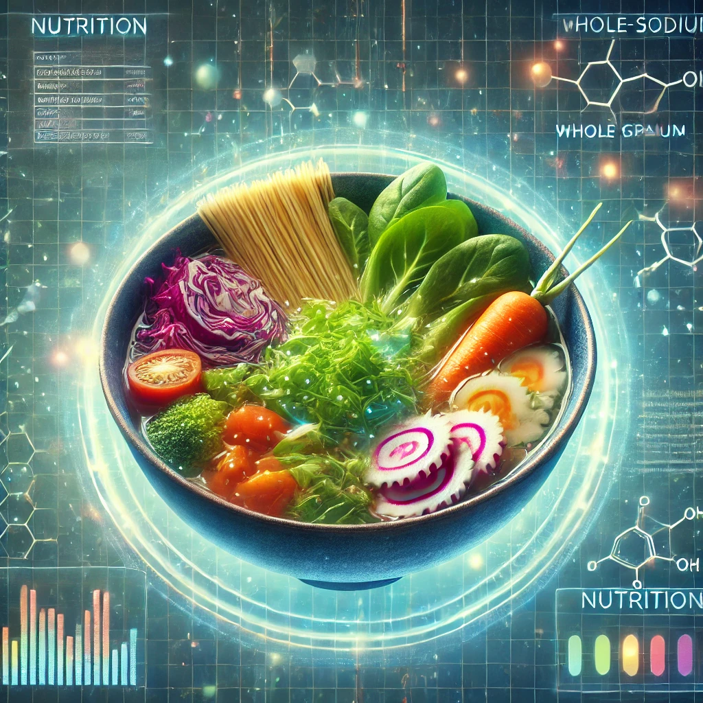 건강과 라면과의 연관성 이미지