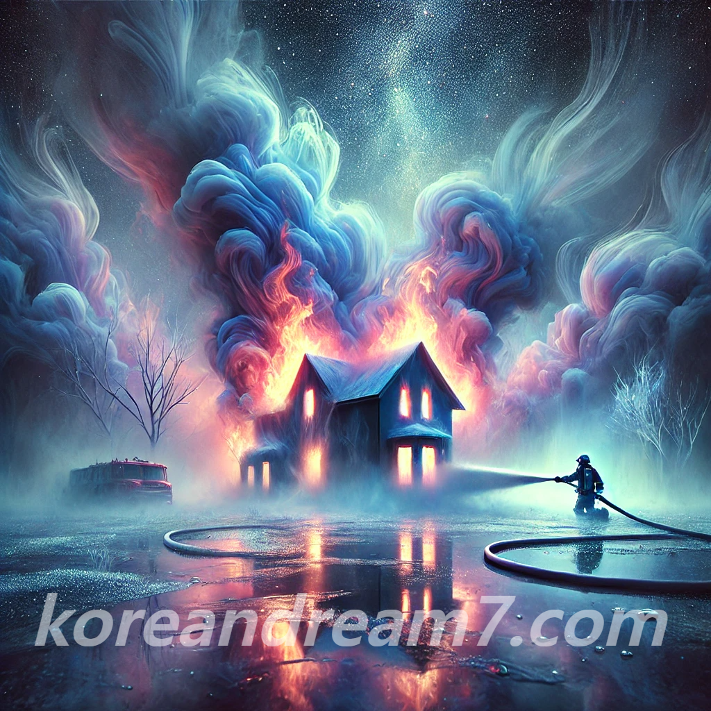 집에 불나서 끄는 꿈