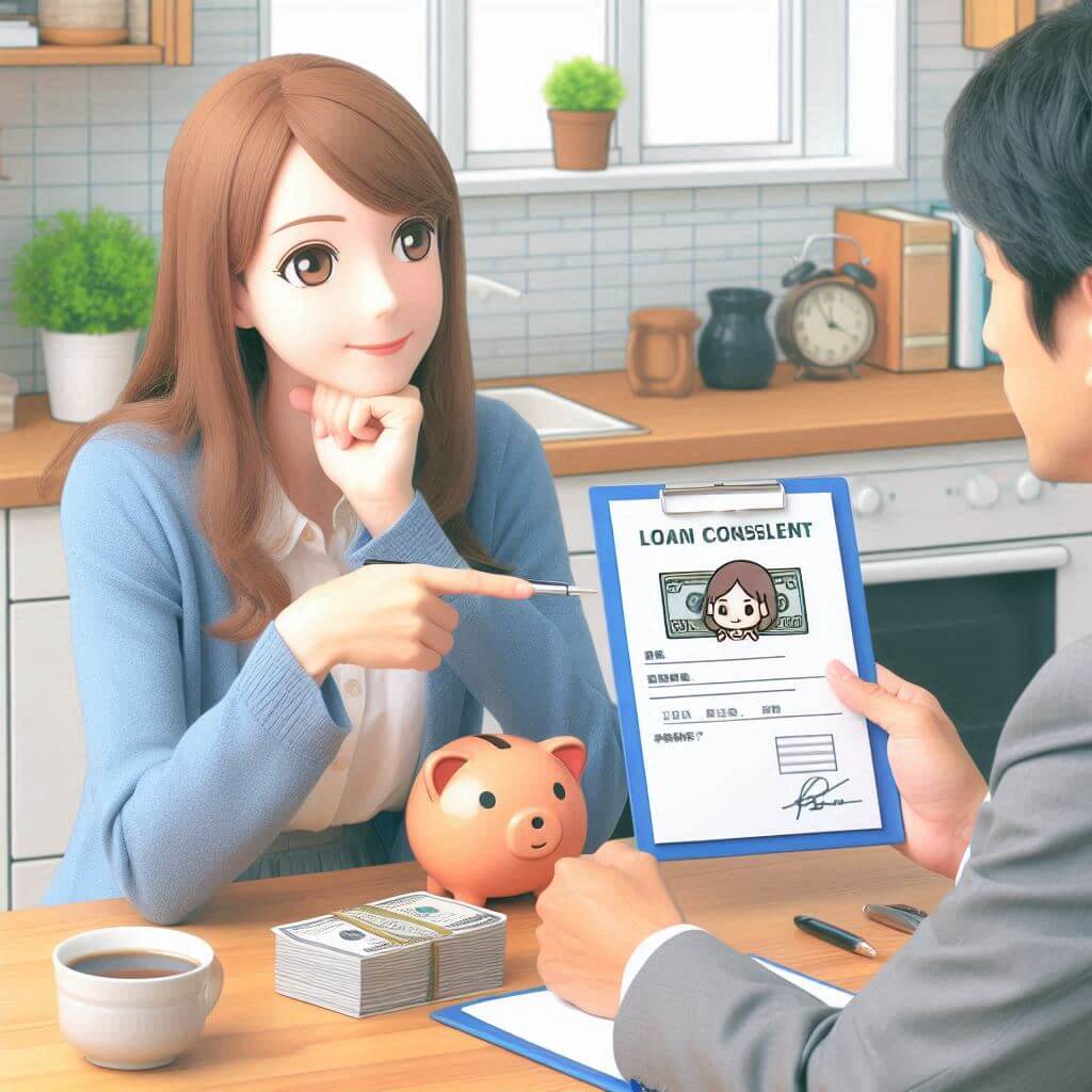 주택담보대출갈아타기금리조건한도를알아보는대출상담자이미지.