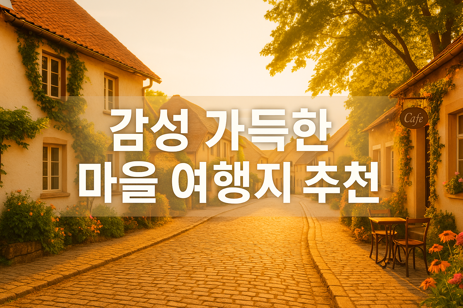 감성 가득한 마을 여행지 추천