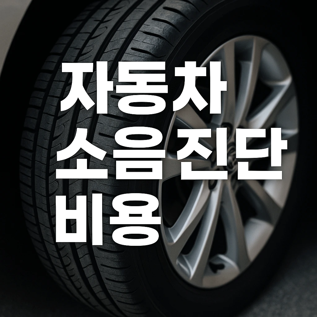 자동차 소음 진단 비용 얼마나 들까 정비소별 가격 비교와 셀프 진단으로 돈 아끼는 법
