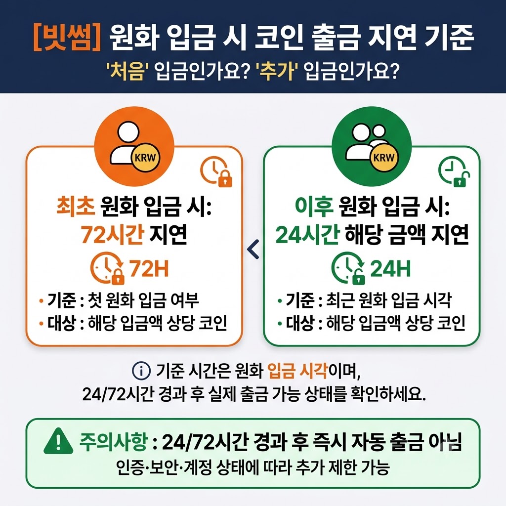 빗썸 출금제한 기준
