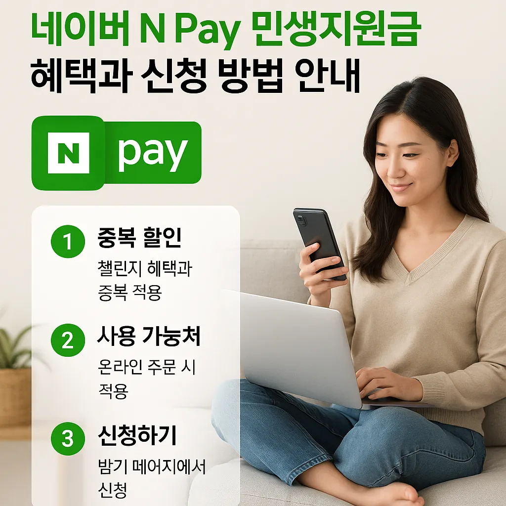 네이버 N Pay 민생지원금 혜택 사진