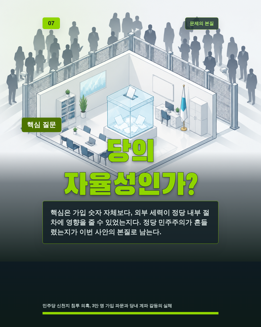 당의 자율성인가?