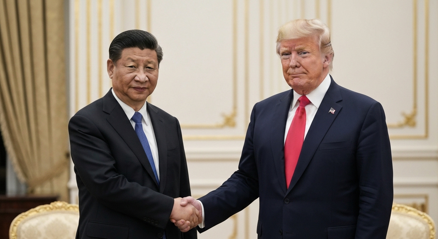 경주 APEC 에서 시진핑과 트럼프의 회담 예상관련 사진