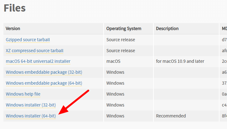 파이썬&nbsp; 3.10.6 버전 사이트