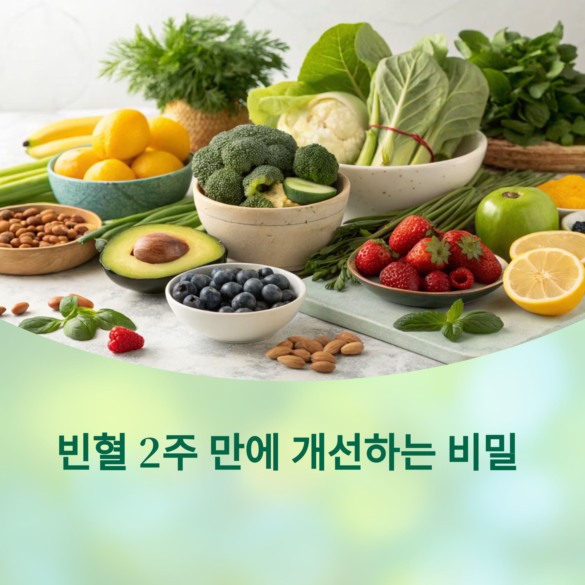 빈혈을 2주 만에 개선한 철분 식품 조합, 숨겨진 비밀 공개에 대한 이미지