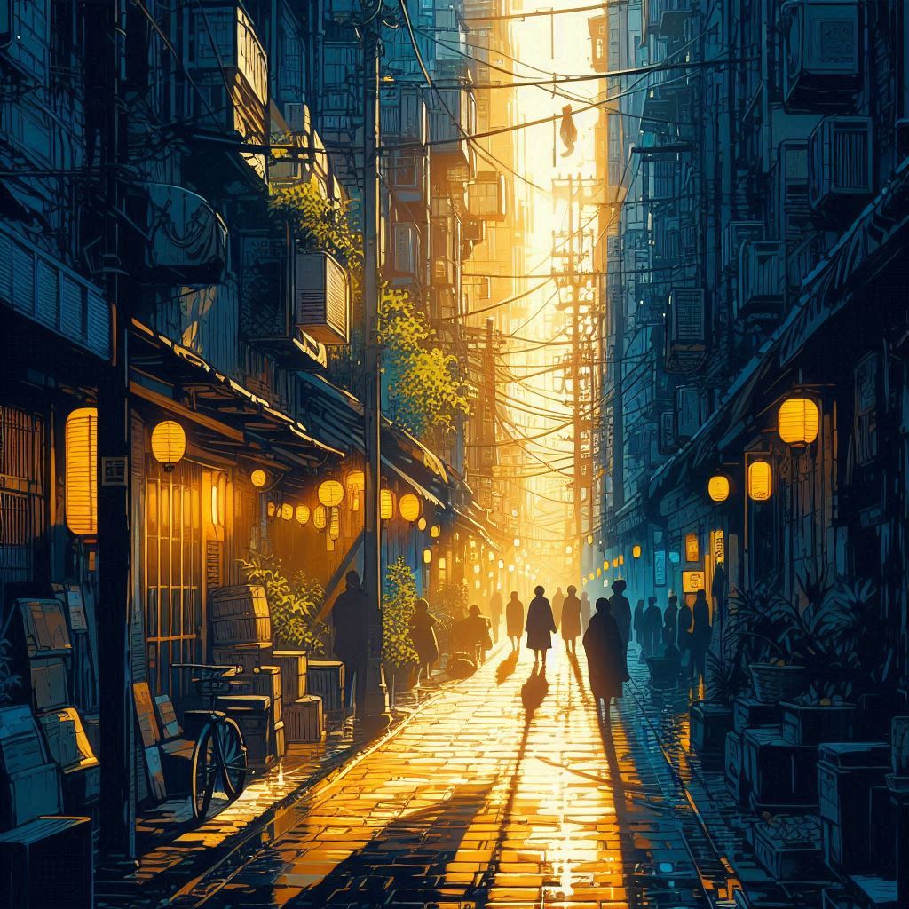 골목길의 빛과 그림자: 우리의 마음은 어떤 빛을 찾아 떠돌까?