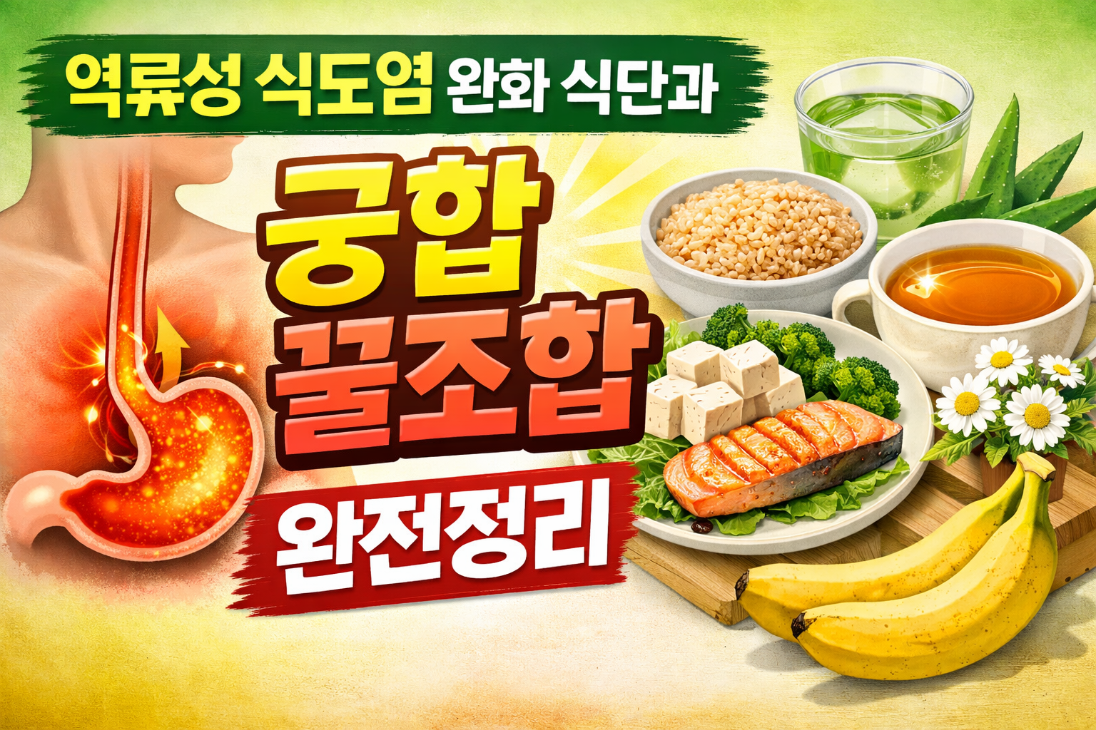 역류성 식도염에 좋은 음식 궁합