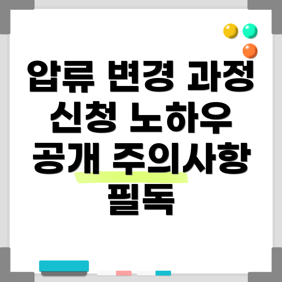 압류 변경 신청