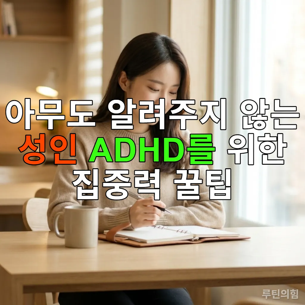 깔끔하게 정리된 책상에 앉아 집중하여 업무를 보고 있는 한국인 성인