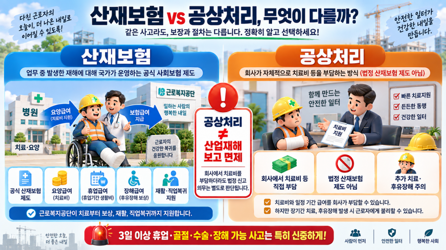 산재보험과 공상처리