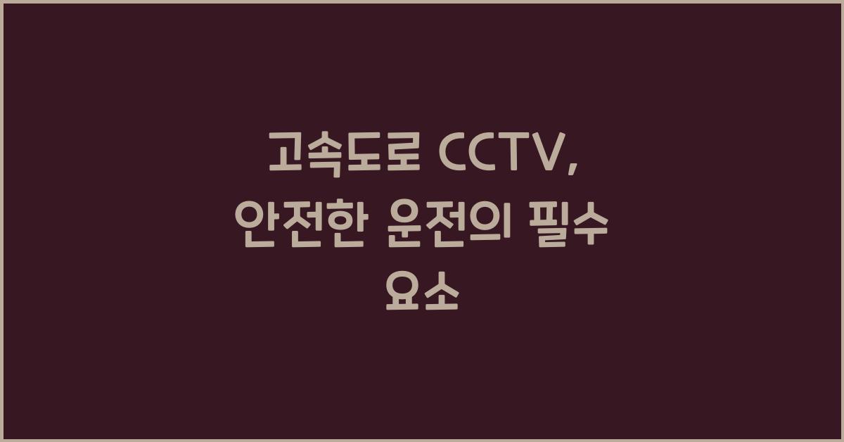 고속도로 cctv