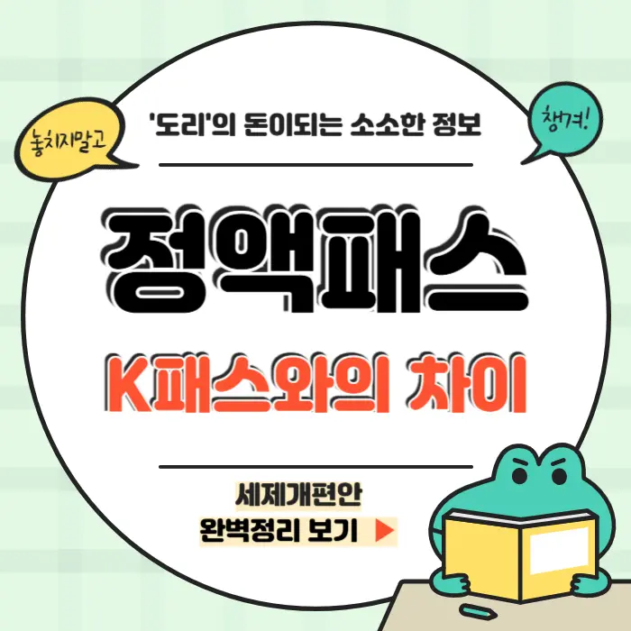 k패스 정액패스 차이