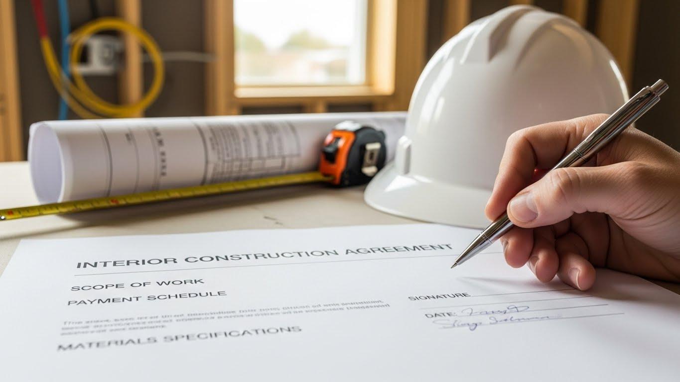 인테리어공사계약서