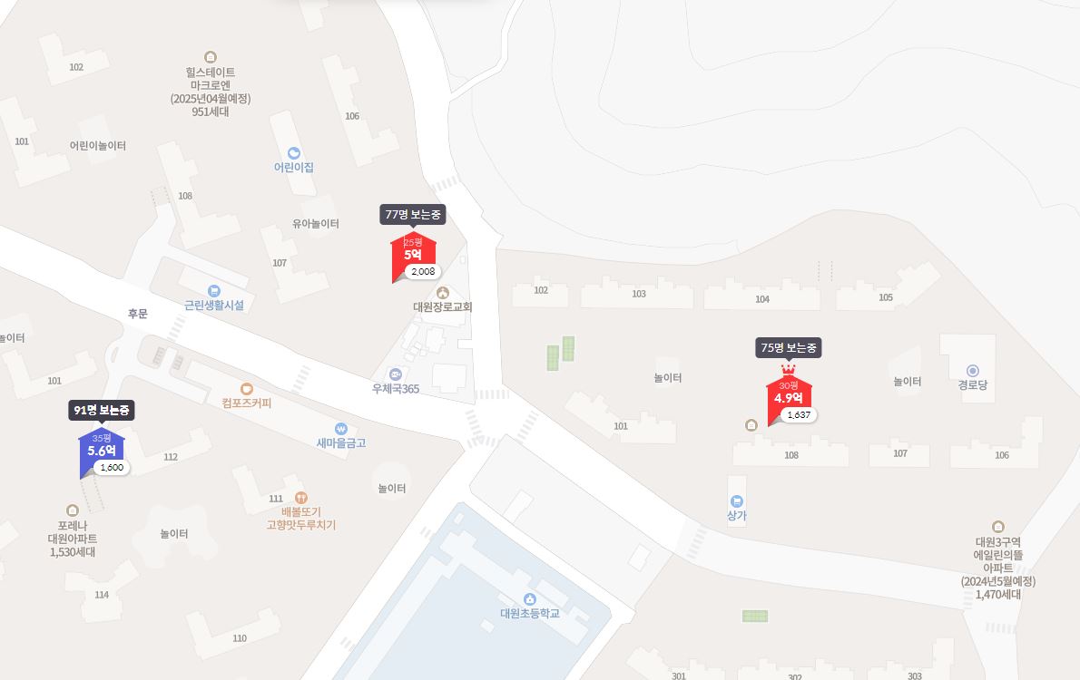 창원 롯데캐슬 주변시세