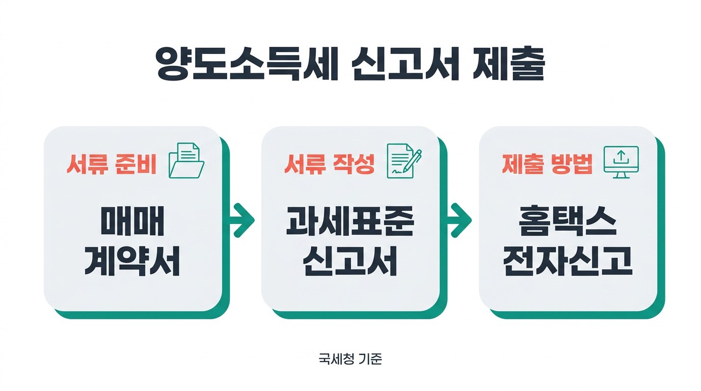 양도소득세 신고서 제출